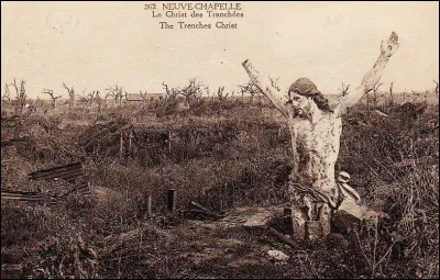 Qu'est-il arrivé au "Christ des tranchées" de Neuve-Chapelle, sauvé par les soldats alliés portugais lors de la Première Guerre mondiale ?