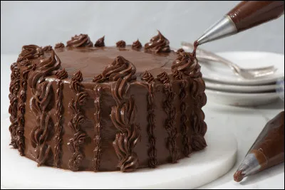 Le gâteau au chocolat est :
