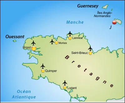 Quel est le nom de l'île en J, située dans la Manche à proximité de la France ?