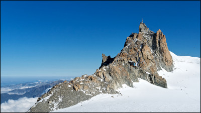 Quel est ce sommet en A,situé dans le massif du Mont-Blanc au dessus de Chamonix ?