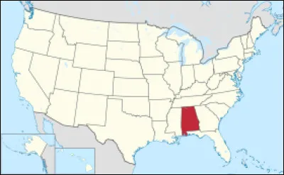 Cet État est connu pour son rôle dans le mouvement des droits civiques, ainsi que pour sa culture musicale riche en blues, jazz et country. Il offre également des sites naturels tels que la côte du Golfe et les montagnes Appalaches. Quel est-il ?