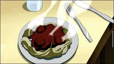 Dans quel dessin animé peut-on voir cette assiette de spaghettis bolognaise ?