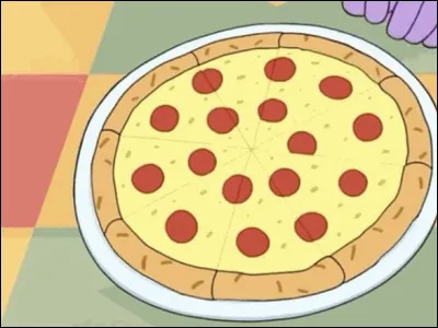 Dans quel dessin animé peut-on voir cette pizza ?