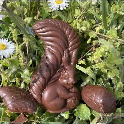 Quel animal représente cette sculpture en chocolat ?