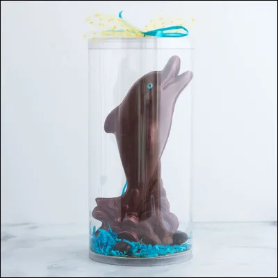 Quel animal représente cette sculpture en chocolat ?