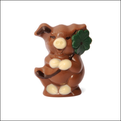 Quel animal représente cette sculpture en chocolat ?