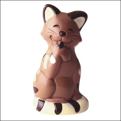 Quel animal représente cette sculpture en chocolat ?