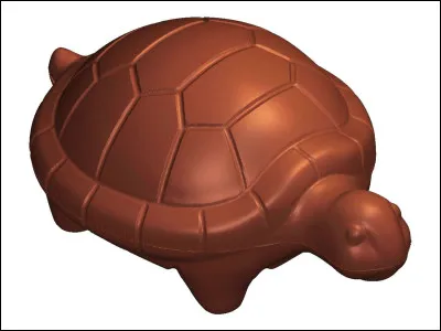 Quel animal représente cette sculpture en chocolat ?