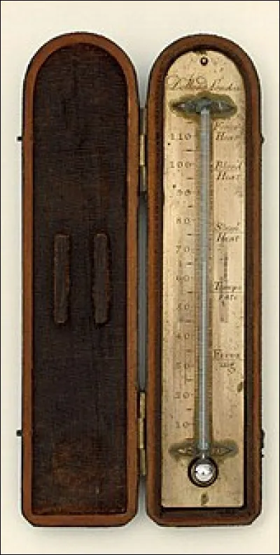 Le thermomètre a été inventé en 1613 par un ami de Galilée.