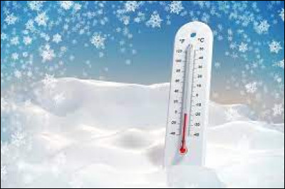 Lorsque le thermomètre affiche une température en dessous de zéro, on dit qu'il fait un froid de...
