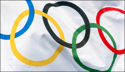 Ces anneaux olympiques sur fond blanc respectent-ils les couleurs du drapeau officiel ?