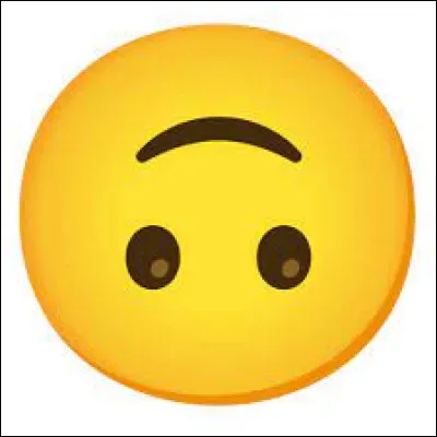 Comment représente-t-on l'emoji : tête à l'envers ?
