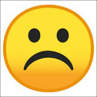 L'émoji déçu se fait ainsi :