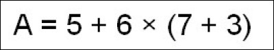 Mathématiques : 
Dans quel ordre procède-t-on dans ce calcul ?
