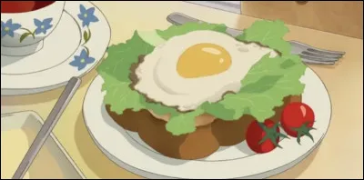 Dans quel Ghibli pouvons-nous voir cette tartine de salade et d'uf au plat ?