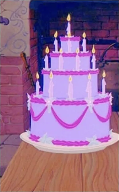 Dans quel Disney pouvons-nous voir ce gâteau d'anniversaire ?