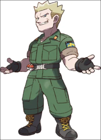 Quelle est l'équipe du Major Bob, champion de l'Arène de Carmin sur Mer (Kanto), dans Pokémon Or, Argent et Cristal ainsi que les remakes ?