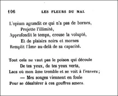 Quel écrivain a écrit le recueil de poèmes "Les Fleurs du mal" ?