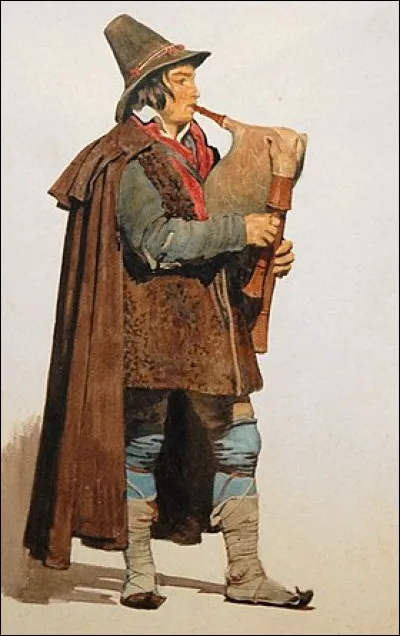 Quel est le nom de l'antique instrument de musique de la famille des cornemuses dont l'usage est encore répandu en Italie.