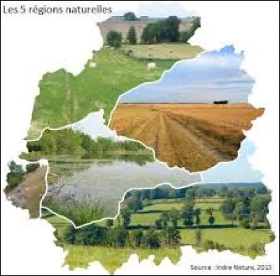 Laquelle de ces régions naturelles ne se situe pas dans le département de l'Indre ?