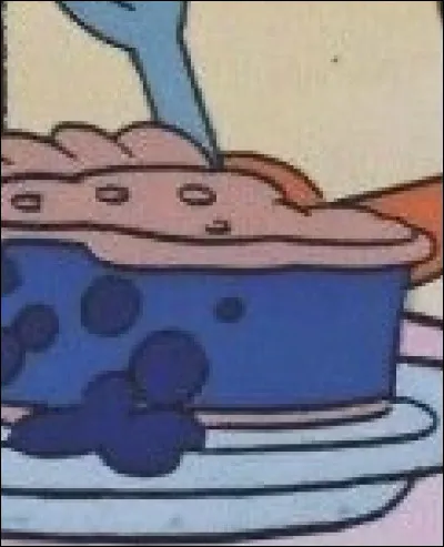 Dans quel dessin animé pouvons-nous voir cette part de tarte ?