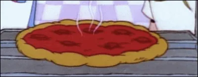 Dans quel dessin animé pouvons-nous voir cette pizza ?