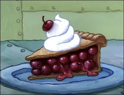 Dans quel dessin animé pouvons-nous voir cette part de tarte ?