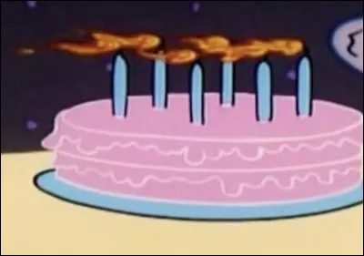 Dans quel dessin animé pouvons-nous voir ce gâteau d'anniversaire ?