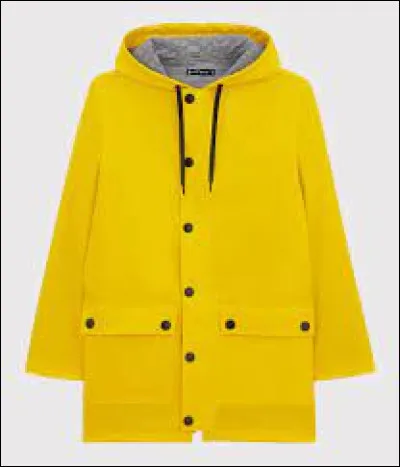 Quel est le nom cette veste imperméable idéale par temps de pluie ?