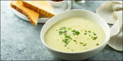 Comment se nomme cette soupe réalisée à base de purée de pomme de terre et de blanc de poireau ?