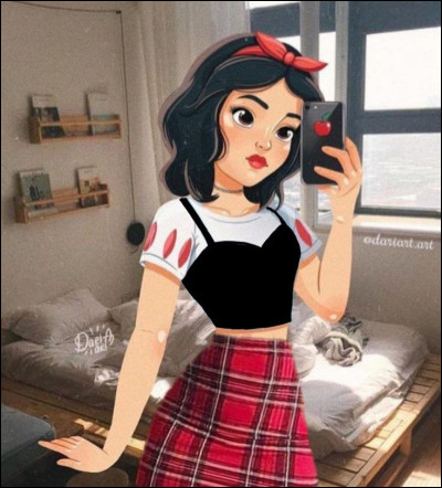 Elle a déjà été en compagnie de sept petits hommes...