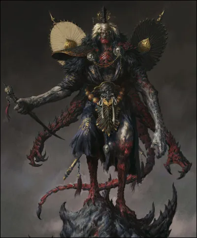 Mythologie chinoise > Il s'incarne ici sous la forme de 3 démons : deux sont munis dun marteau et dun seau deau froide, tandis que le troisième entretient un four brûlant. Pourquoi cela ?