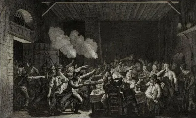 Lors de la fuite de la famille royale vers l'est le 21 juin 1791, Louis XVI et sa famille déguisés sont repérés aux abords de Varennes à environ 200 km de Paris, par manque de discrétion de Marie-Antoinette. 
Qu'est-ce que cela provoque chez les révolutionnaires lors de son retour ?