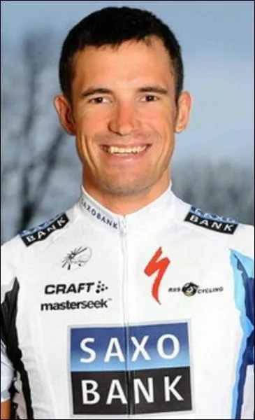 Le combatif de cette tape est de l'quipe Katusha, il est ici avec le maillot de la Saxo Bank, et il s'appelle...