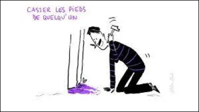 Que signifie l'expression : "Casser les pieds" ?