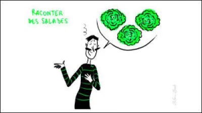 Que signifie l'expression : "Raconter des salades" ?