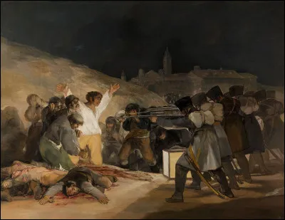 Quel artiste a peint le tableau intitulé "Tres de mayo" ?