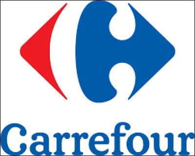 Continuons avec le logo de Carrefour, le deuxième supermarché préféré des Français. Quelque chose se cache dans ce logo. C'est...