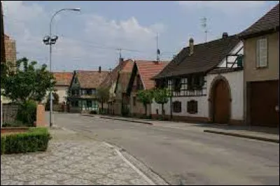Village du Grand-Est entre Obernai et Erstein, sur l'Ehn, Meistratzheim se situe dans le département ...