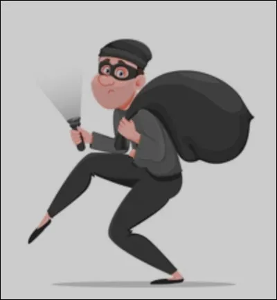 Tu vois un cambrioleur chez tes voisins, que fais-tu ?