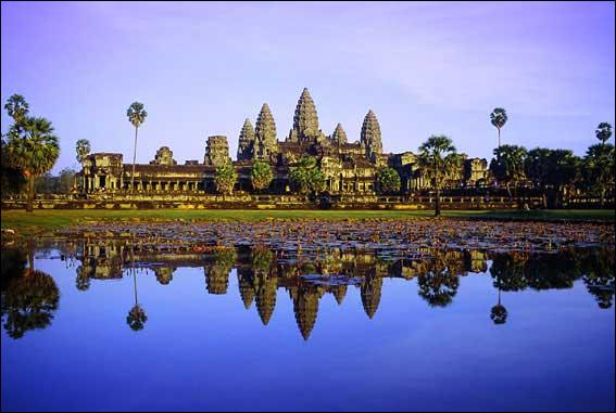 Où se trouve les temples d'Angkor ?