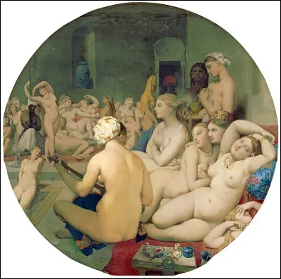 Quel peintre orientaliste est l'auteur de ce tableau intitulé ''Le Bain turc'' ?