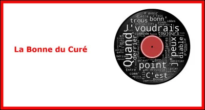 Qui chantait le titre ''La Bonne du curé'' en 1975 ?