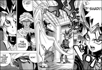 Lors de l'affrontement psychologique qui oppose Shadi et Yugi, comment Yugi réussit-il à résoudre la 1re épreuve ?