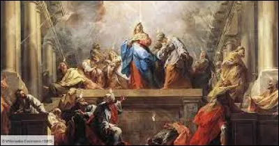 De qui ce qu'il se passait était-il la réalisation de la prophétie, selon les apôtres ?