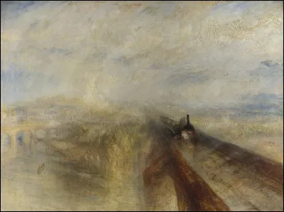 Quel peintre anglais est l'auteur de ce tableau intitulé ''Pluie, Vapeur et Vitesse, le grand chemin de fer de l'Ouest'' ?