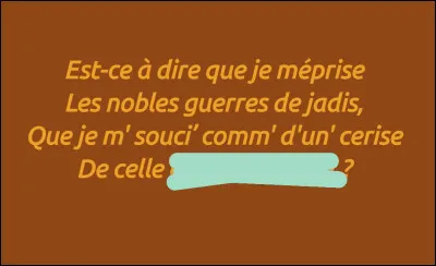 Là, un minimum de connaissances historiques sont requises... quoi qu'une très bonne oreille pourrait remporter la bataille !