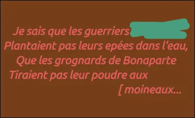 On persévère dans les comparaisons historiques...