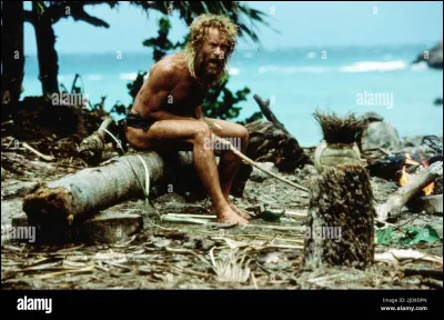 Dans quel film un homme se retrouve-t-il naufragé sur une île déserte ?