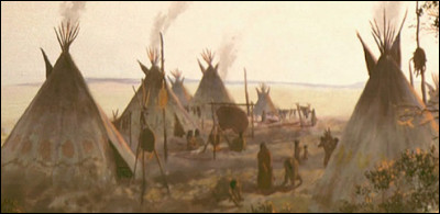Imagine : tu vis dans une tribu amérindienne des années 1800 et tu es un jeune Indien ou une jeune Indienne. 
Comment serait ton tipi ?